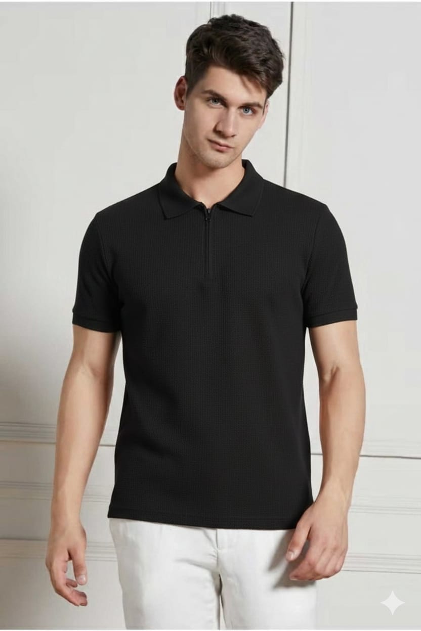 Zipper Polo Shirts