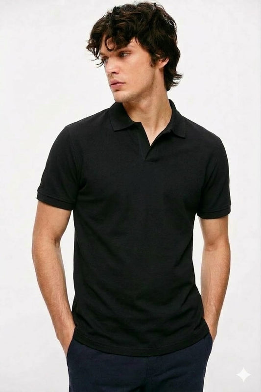 Waffle Knit Textured Polo